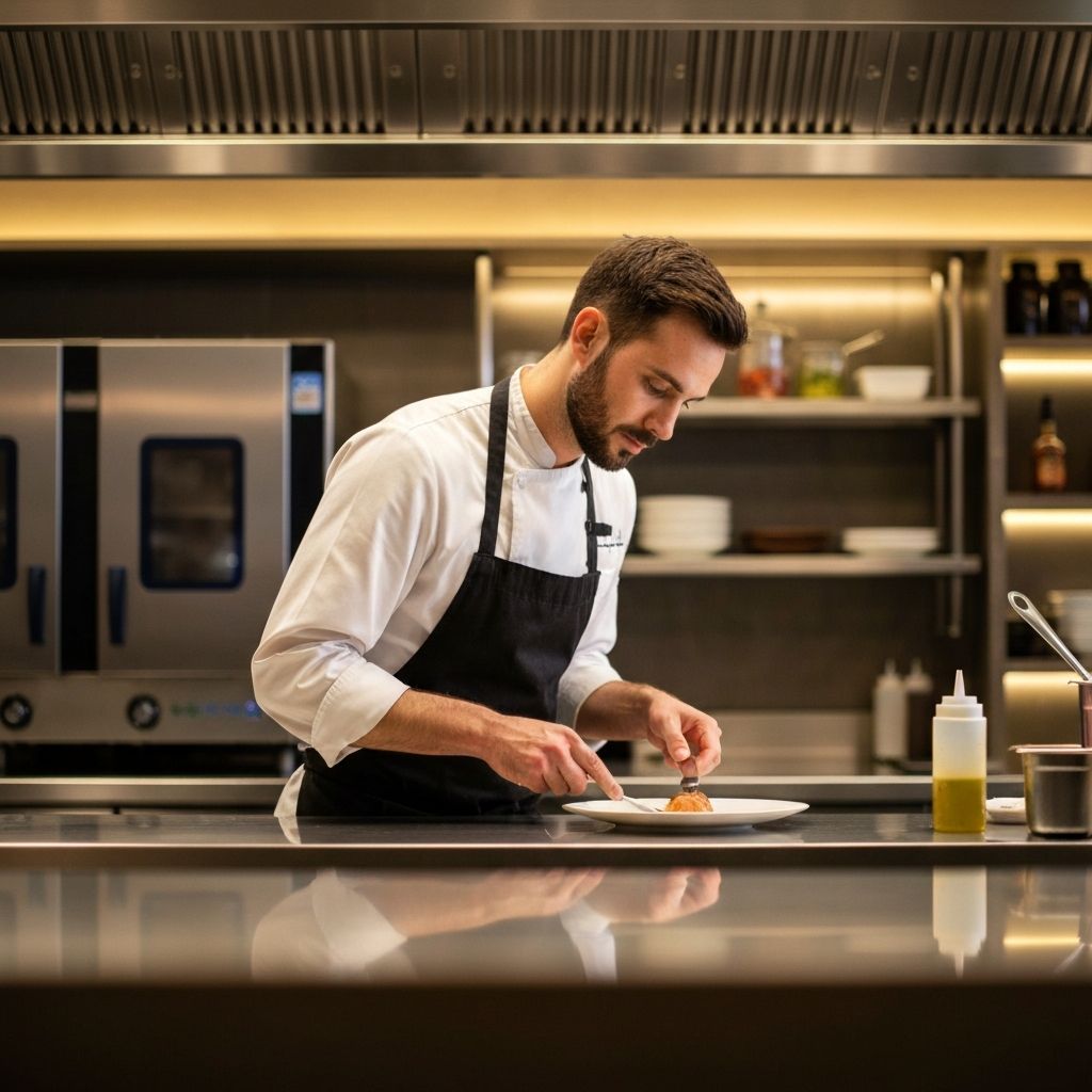 Our chef preparing a signature dish